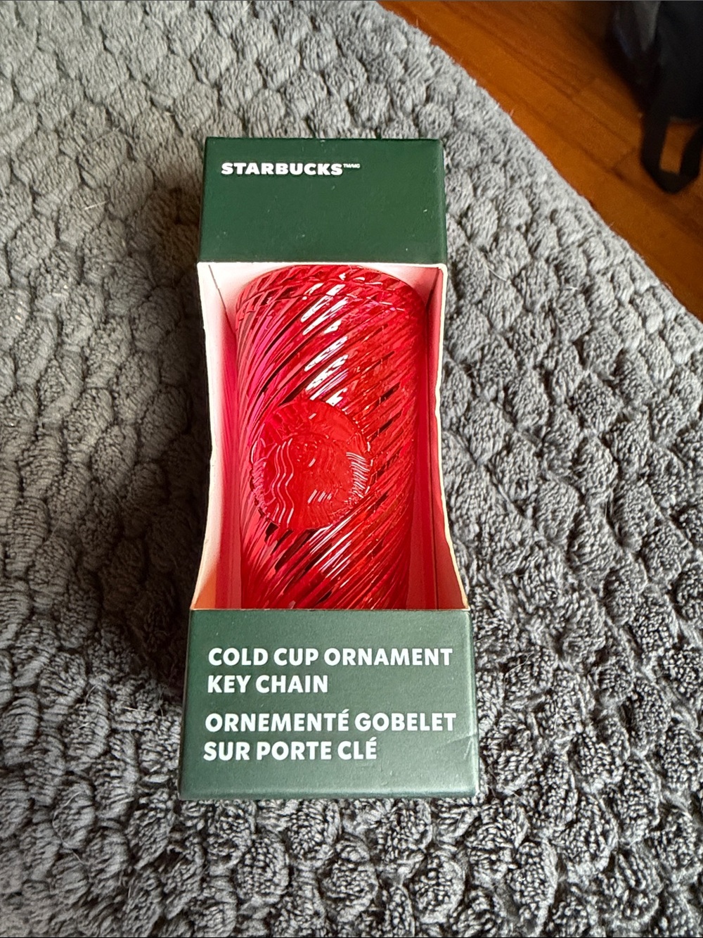 Starbucks Red Twisted Cold Cup Ornament Keychain *all 5 available for $15*
